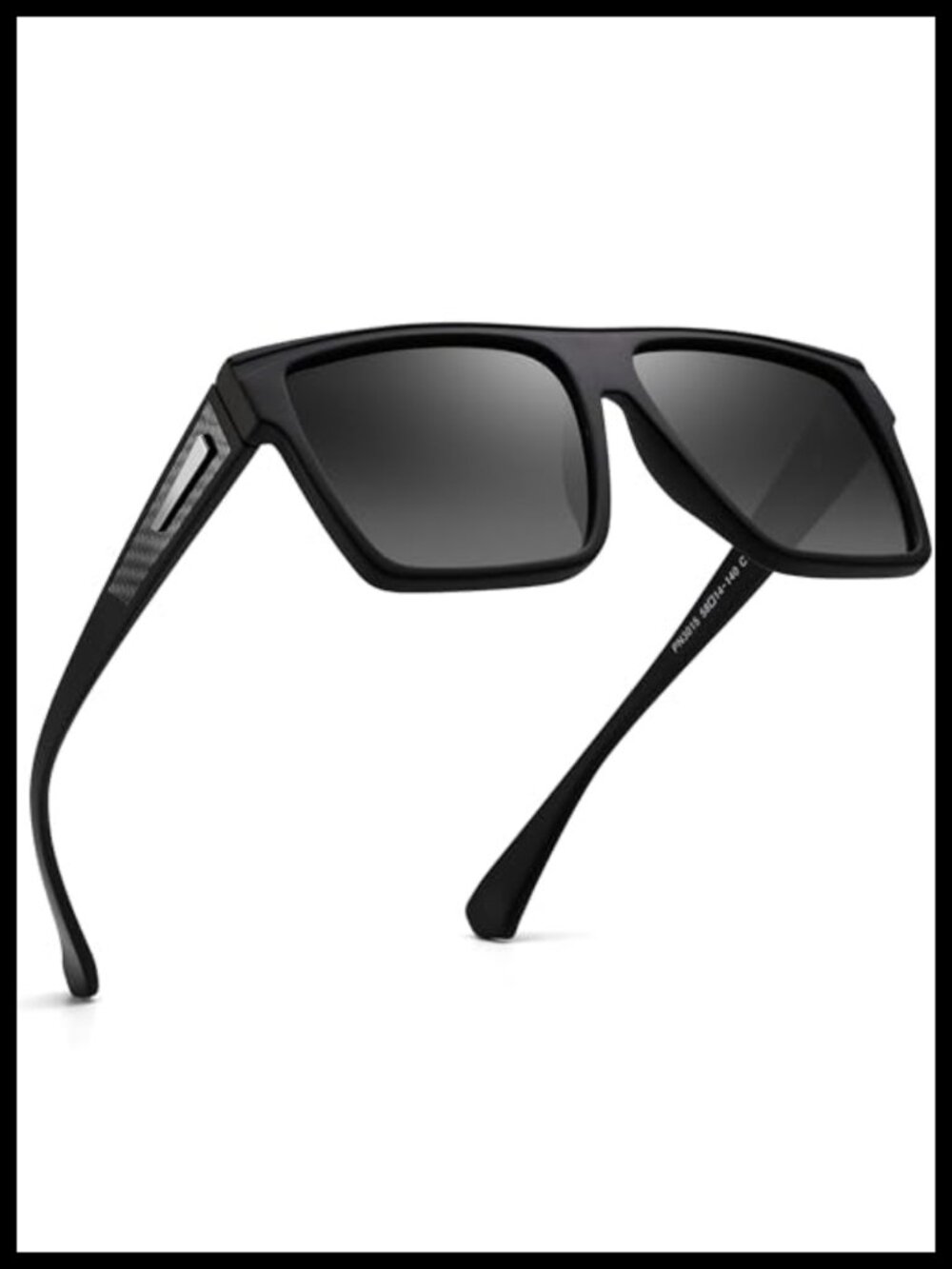 Retro Polarized Sunglasses Unisex Flat Top Square UV400